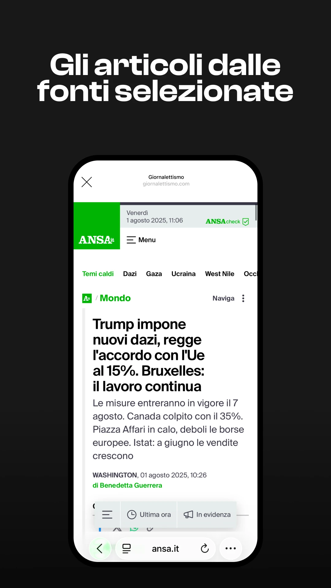 Giornalettismo - Aggregazione Indipendente screenshot 1